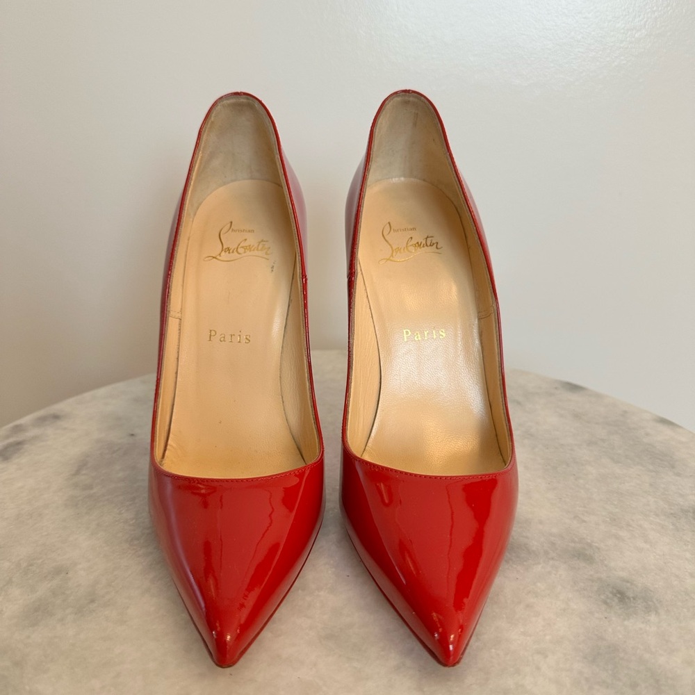 Christian Louboutin - So Kate - Patent Red Heels